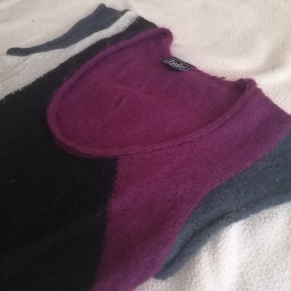 Twik La Maison Simons Mohair Geometric Sleeveless Mini Sweater Dress - Picture 10 of 12